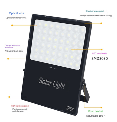 كشاف طاقة شمسية من الألومنيوم LED للفناء 400 واط