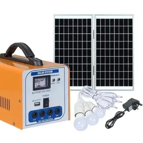 بطارية الراعي المتنقلة لتشغيل 4 لمبات مع شحن الجوا...