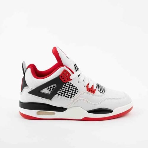 شوز نايكي جوردن عصري - أبيض تداخلات أحمر وأسود3-5