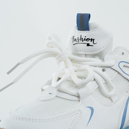شوز رياضي Fashion - أبيض ونعل ملون