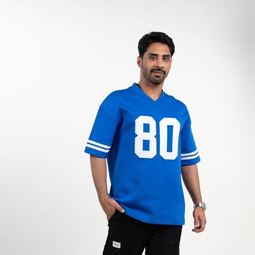 تي شيرت كاجوال رياضي - أزرق