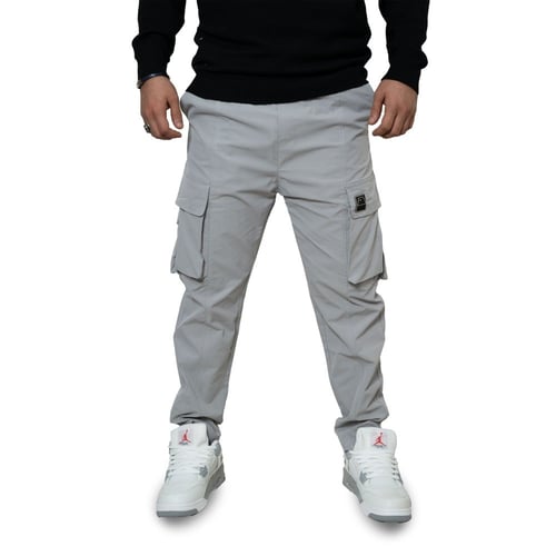 بنطلون كارجو - رمادي