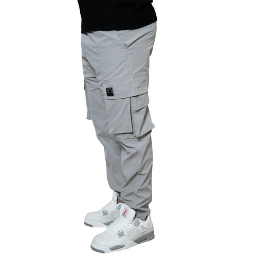 بنطلون كارجو - رمادي