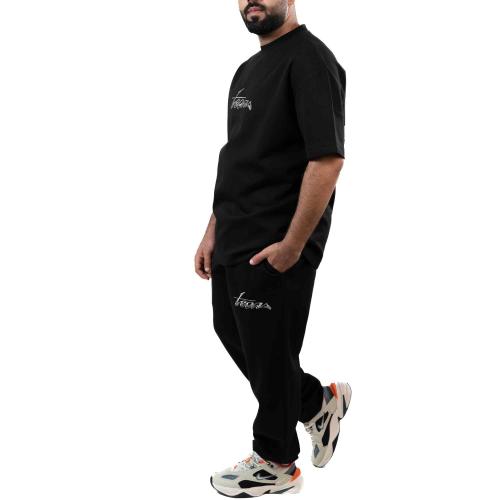 طقم رجالي كاجوال - أسود