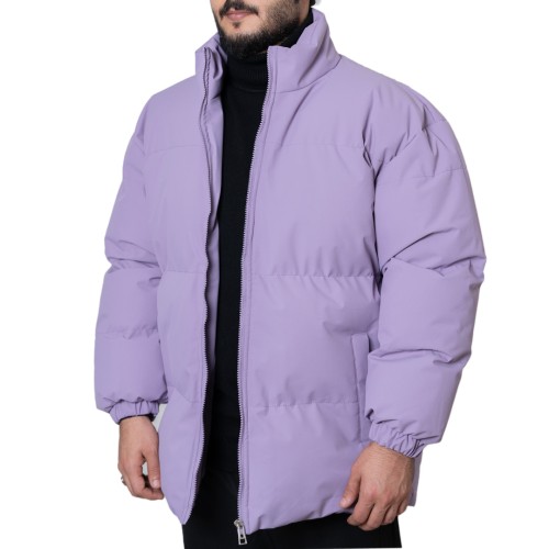 جاكيت نفخ رجالي - بنفسجي فاتح
