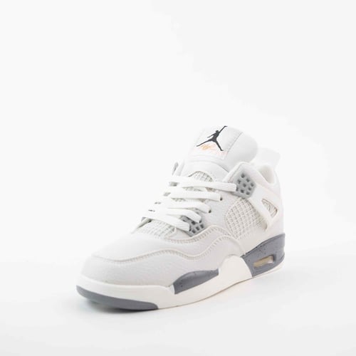 شوز جوردن أبيض بتداخلات رمادي2-5