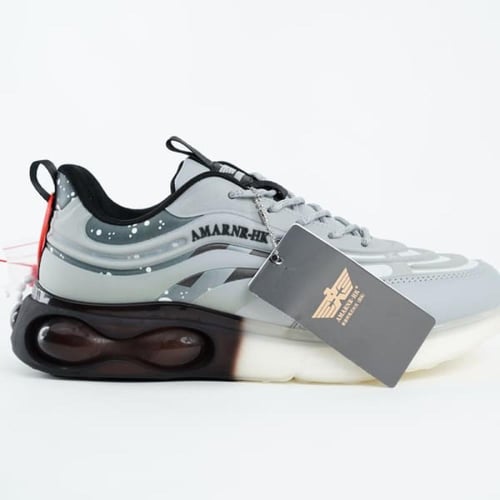 شوز رياضي مرتفع رمادي منقط - AMARNR-HK