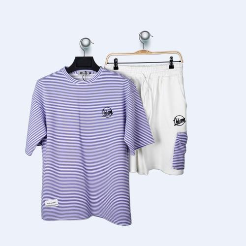 طقم شورت قطعتين Volcom مخطط