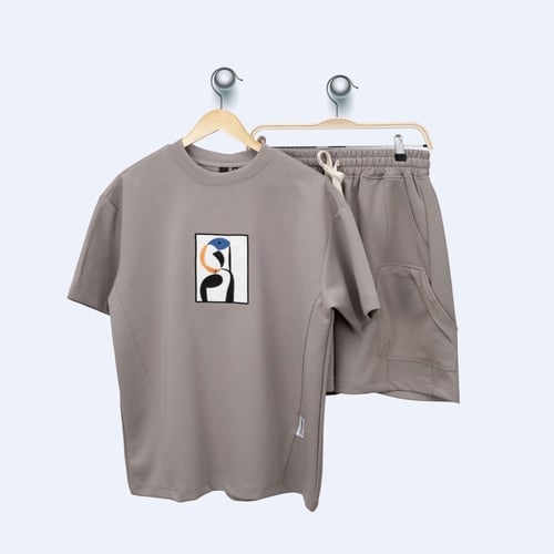 طقم قطعتين شورت - أسود