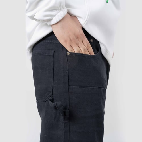 بنطلون جينز كارجو - أسود