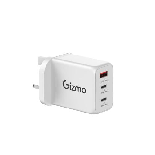 شاحن جداري قيزمو 3 منافذ ، بقوة 65 واط ، Gizmo