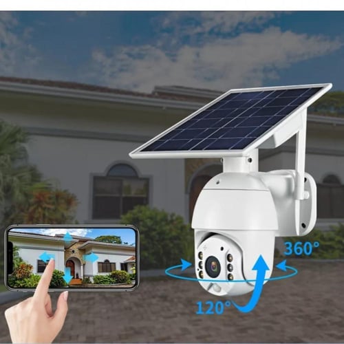 كاميرا مراقبة 360 درجة Alert Ptz على الطاقة الشمسي...