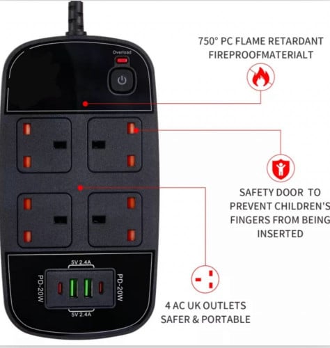 توصليه كهربائيه افوو بطول 3 متر.