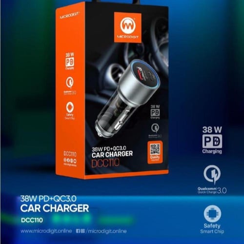 شاحن سيارة 38 واط مايكروديجيت, منفذين ،DCC110