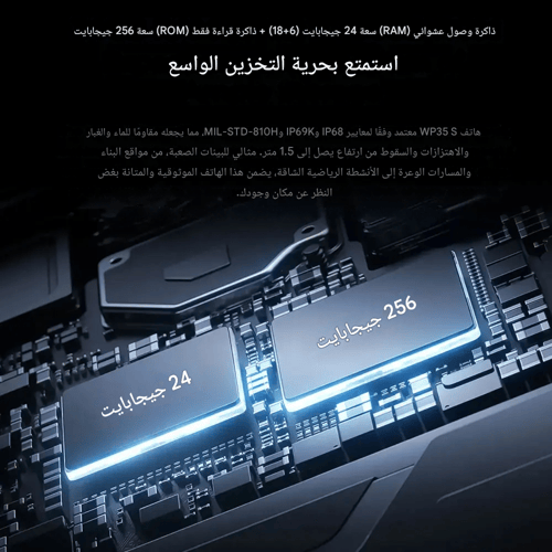 اوكيتيل WP35s , ذاكرة 256 + 6 جيجا ، 4جي
