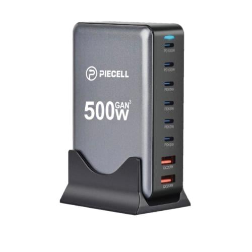 منصة شحن بايسل ، 500 واط المنافذ 6 pd و 2 usb , شا...