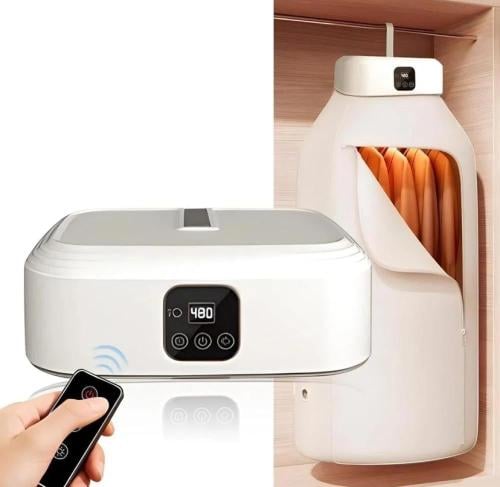 مجفف الملابس الكهربائي متنقل قابل للطي dx2571 دينك...