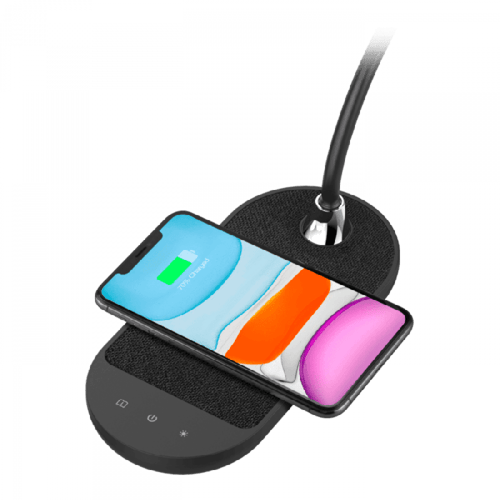 إضاءة مكتبية بعدة درجات مع شحن لاسلكي