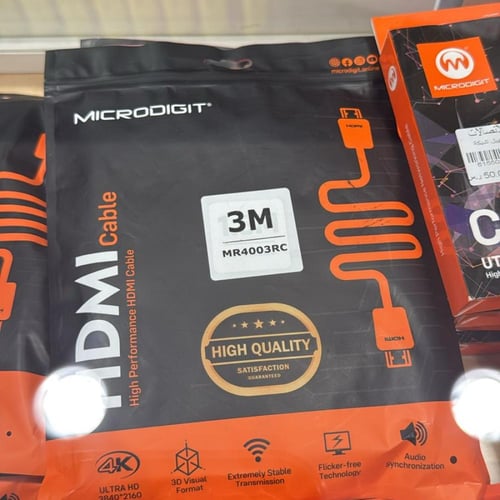 مايكروديجيت كيبل HDMI طول 3 متر ، MR4003RC‏