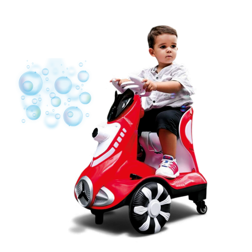 سيارة أطفال كهربائية فقاعات ، ريموت تحكم وإضاءة LE...