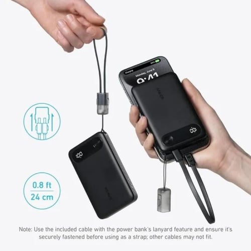 بطارية متنقلة انكر ، 10 ألف ، 3 منافذ