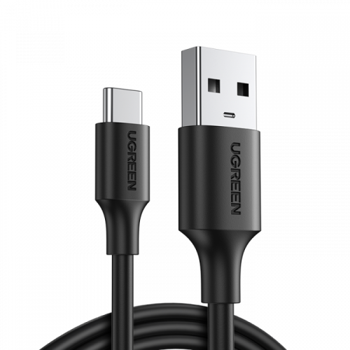 سلك شاحن يوجرين -USB-A إلى USB-C بطول 2 م - أسود