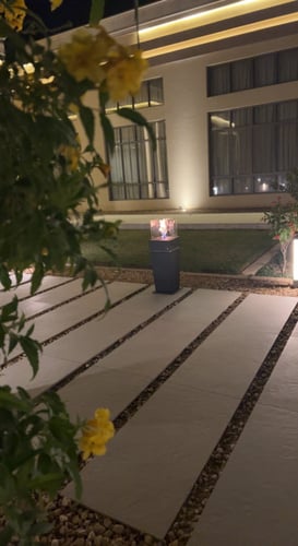 مدفأه ديكوريه ثابته ومتحركه يمكن استخدامها بشكلين...