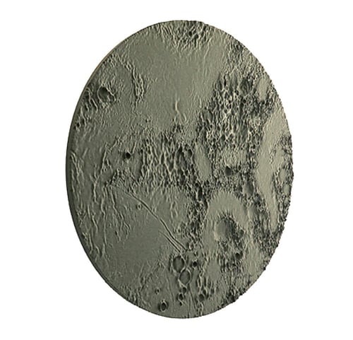 لوحة ثلاثية الأبعاد على شكل القمر