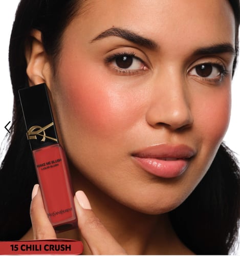 ايف سان لوران احمر خدود ميك مي بلاش السائل