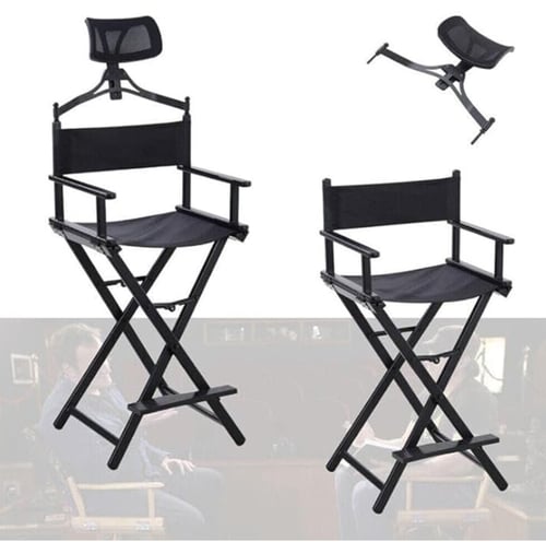 كرسي مكياج من الألومنيوم قابل للطي مع مسند رأس و ح...
