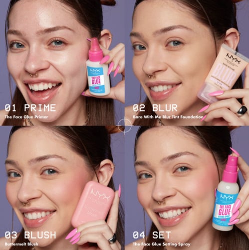 نكس ذا فيس جلو بخاخ تثبيت المكياج