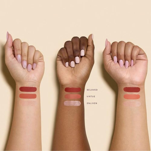 رير بيوتي ثلاثي أحمر خدود وهايلايتر بالحجم الصغير