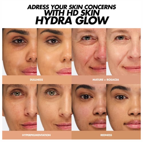 ميك اب فورايفر كريم أساس إتش دي سكين هيدرا جلو