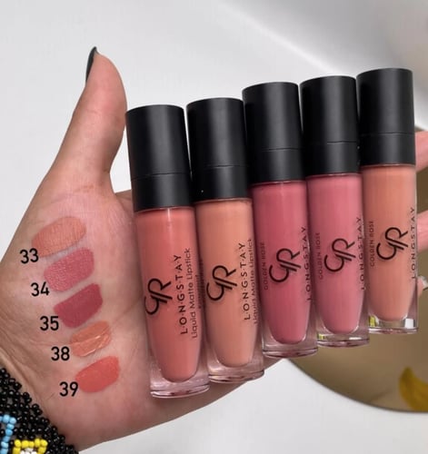 أحمر شفاه سائل غير لامع من قولدن روز