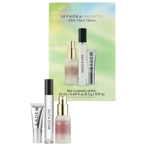 Sephora set for the small trio of lips, skin, and...
