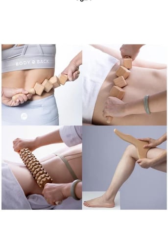 5 في 1 أدوات التدليك العلاج بالخشب أدوات نحت الجسم...