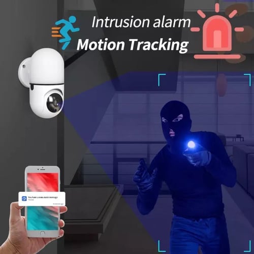 كاميرا مراقبة متحركة PTZ داخلي مع مصباح حائط في نف...