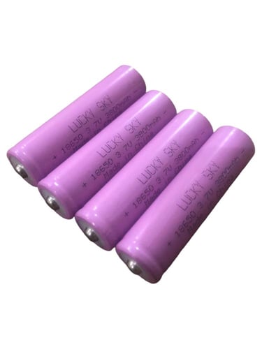 بطارية 18650 - 3800mah قابلة لإعادة الشحن