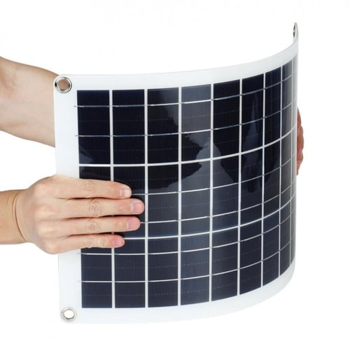 صديق الرحلات : لوح شمسي مرن 30w مع منظم بمدخلين us...