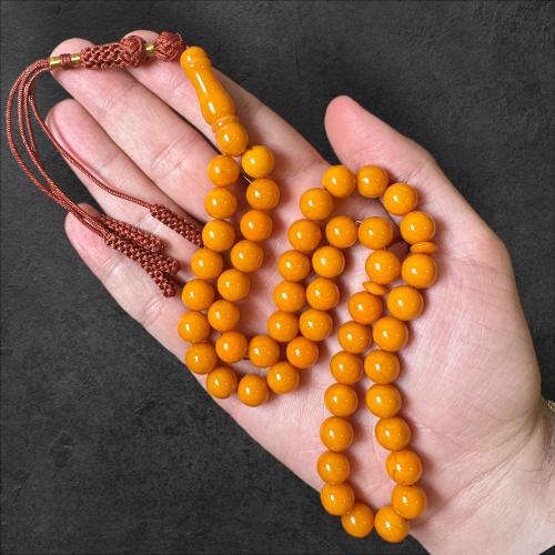 سبحة تراب كهرمان لبناني 10 ملم