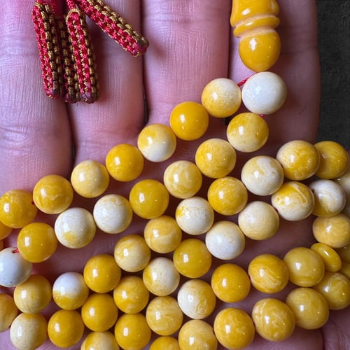 سبحة تراب كهرمان بولندي برائحة 8.6 ملم