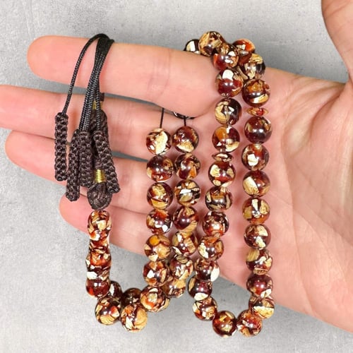 سبحة كسار كهرمان لبناني 12 ملم