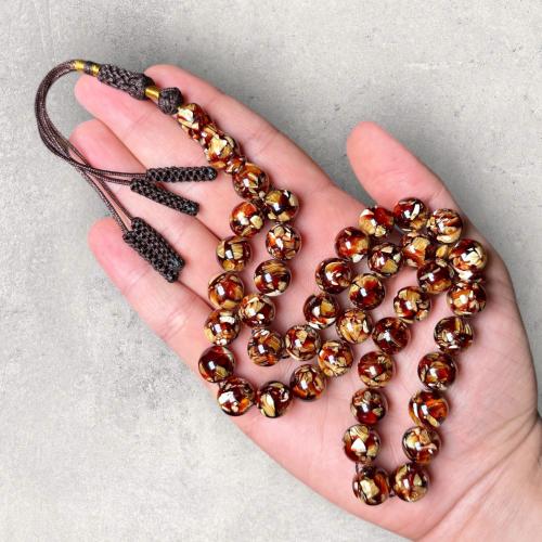 سبحة كسار كهرمان لبناني 12 ملم