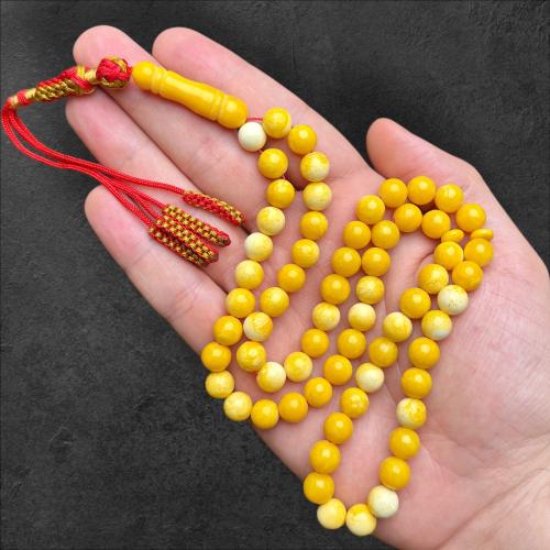 سبحة تراب كهرمان بولندي برائحة 8.6 ملم