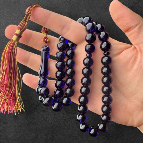 سبحة زعفران أزرق غامق 11 ملم