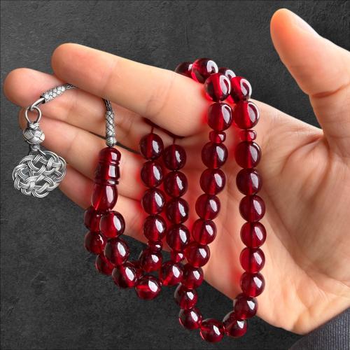 سبحة زعفران طربزونة فضة