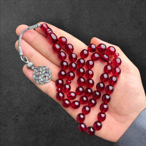 سبحة زعفران طربزونة فضة