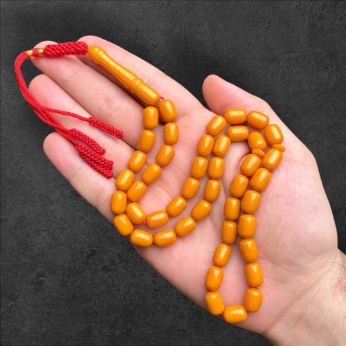 سبحة تراب كهرمان لبناني 8 ملم