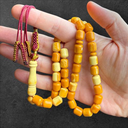 سبحة تراب كهرمان بولندي برائحة 9 ملم