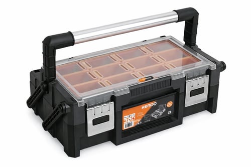 صندوق عدة متعدد الأقسام KENDO مقاس 46×24×14.5 سم –...